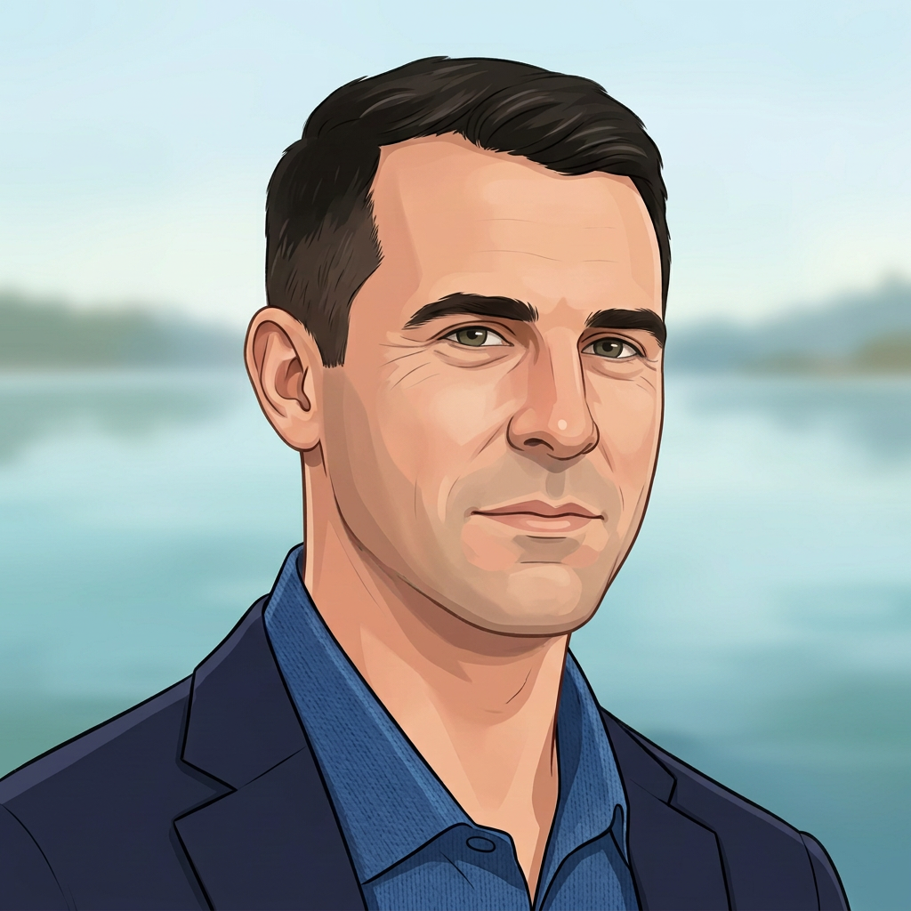 Illustrated portrait of Kevin, a Boathouse expert