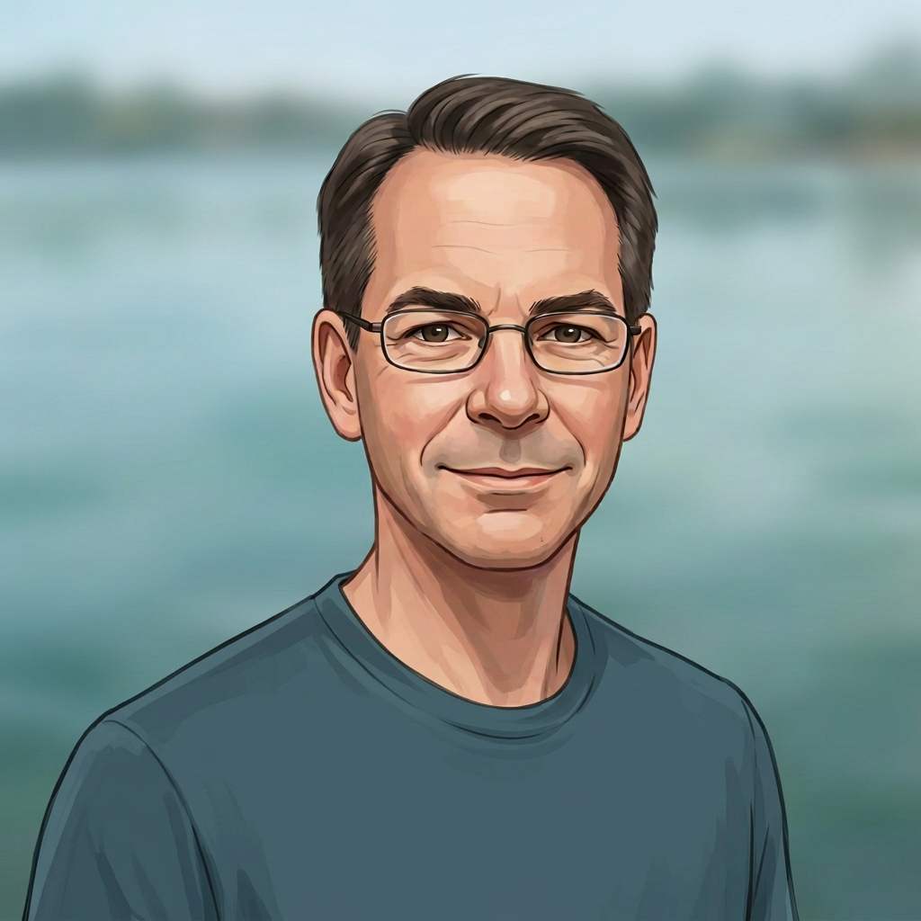 Illustrated portrait of Paul, a Boathouse expert